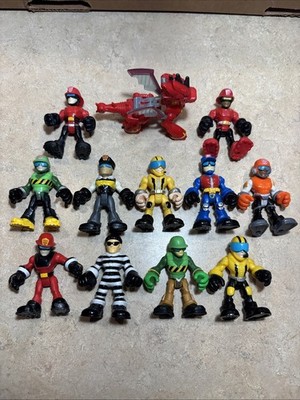 Playskool Heroes Transformers Rescue Bots  2.5'' Figures Lot Of 12 Graham Burns