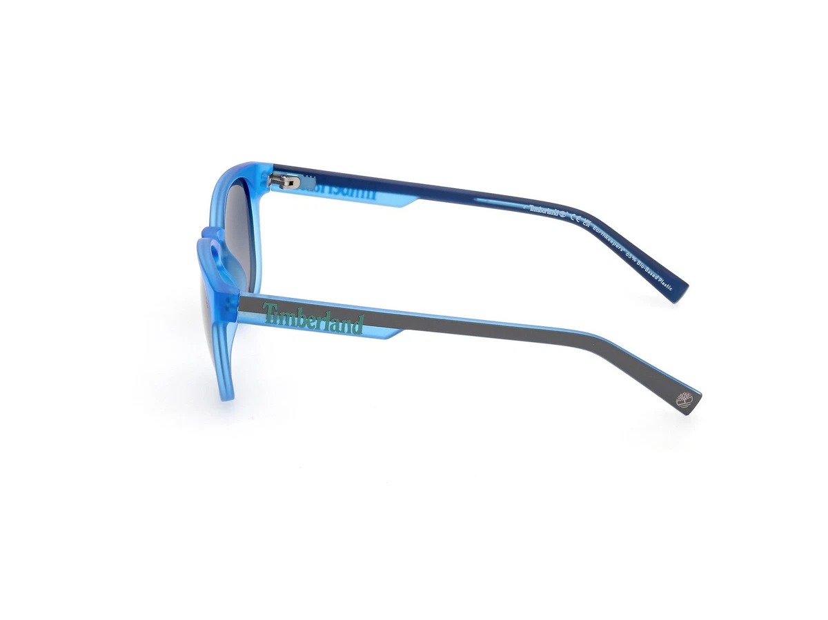 Timberland TB00014 91D Matte Blue / Smoke Polarized 51mm Unisex Sunglasses