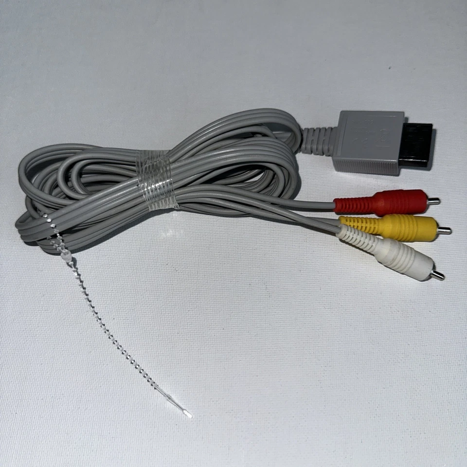 Nintendo Wii RVL-009 AV Cable Replacement Composite Video Audio Cord OEM - Image 4 of 4