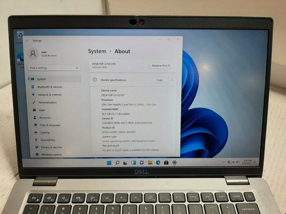 Dell Latitude 5430 14" Laptop i5-1245U 16GB RAM 256GB SSD WIN11 #97 - Image 2 of 4