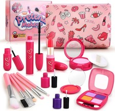 Toddler Girls Toys Pretend Makeup Kits - Fake Makeup Set Toys for Kids 3 4 5 ...