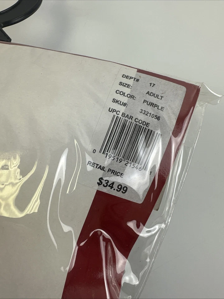 California Costume Caterina Steam Velour Dress Purple Headpiece Womens Medium - Image 2 of 4