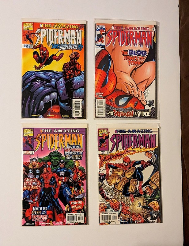 Amazing Spider-Man Comic Lot - Daredevil, Blob, Fantastic Four Marvel Comics