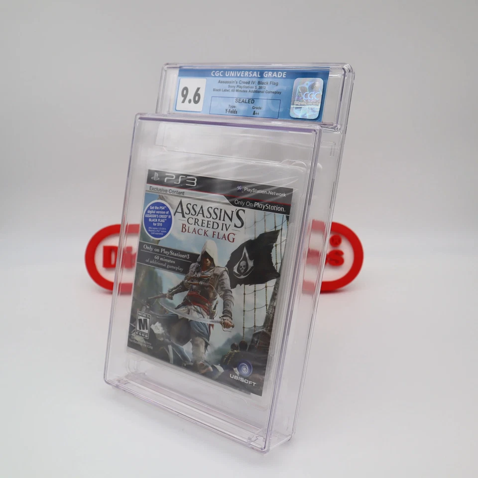 PS3 PlayStation 3 ASSASSIN'S CREED IV 4 BLACK FLAG CGC GRADED 9.6 A++ NEW Sealed - Image 4 of 4