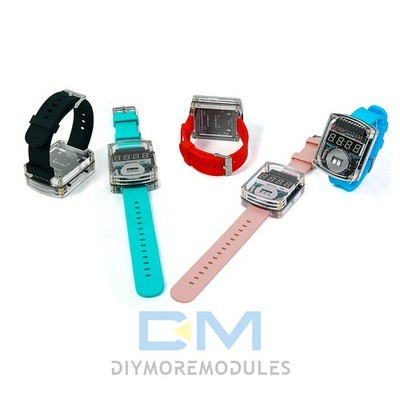DIY Electronic Kit LED Watch 0.28'' Digital Tube Clock Watch Soldering Practice
