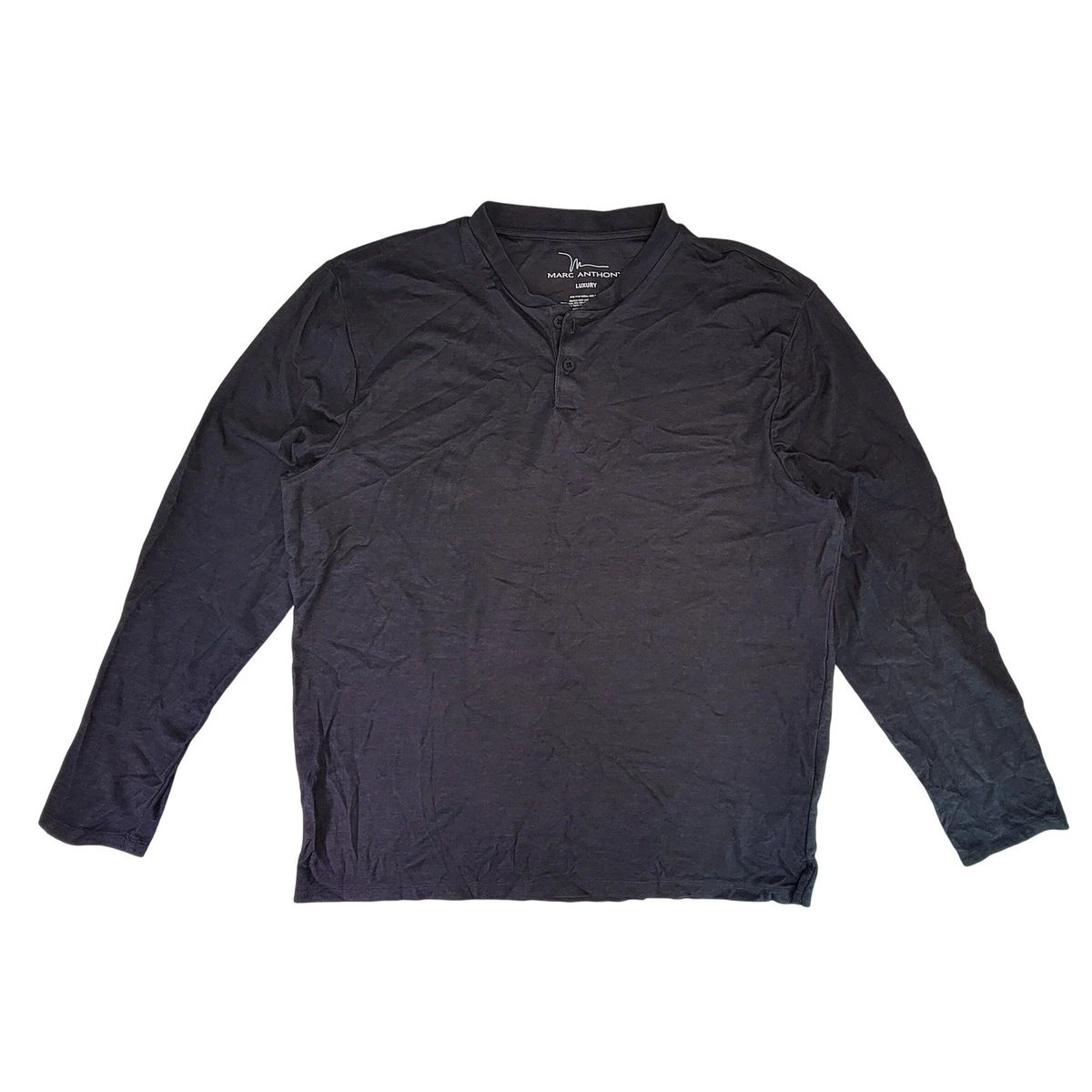 【2点】Marc Henley Neck Long Sleeve T-shirt Marc Anthony Long Sleeve T-Shirts for Men for sale | eBay