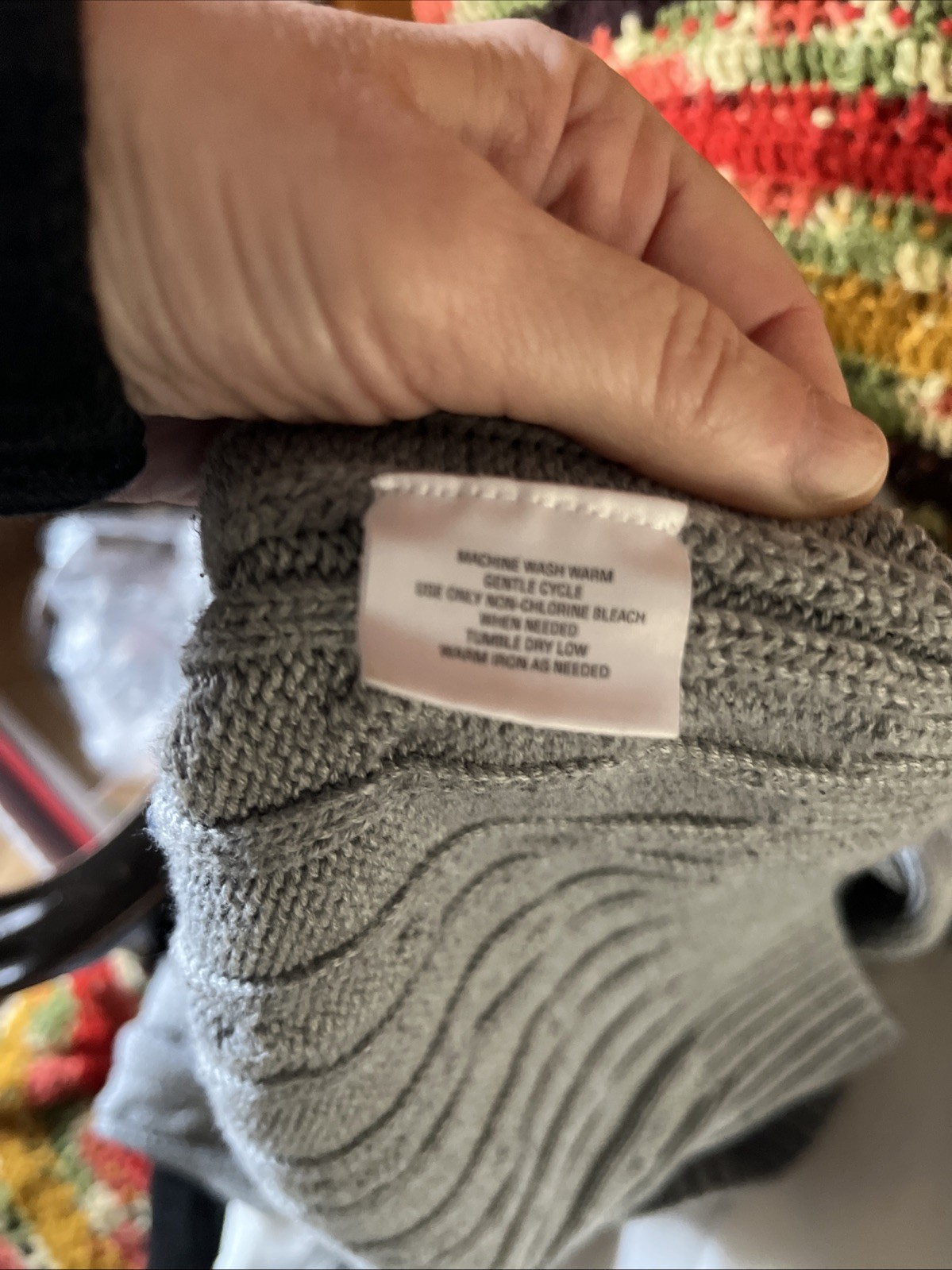 Vintage Basic Editions Men’s Medium Gray Cable Kn… - image 5