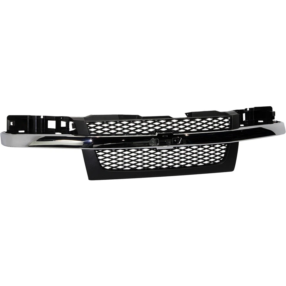 Grille Assembly Textured Dark Gray 2 Piece Design For 2004-12 CHEVROLET COLORADO