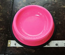 1 Hot Pink 8 oz Stainless Cat Bowl Food Bowl Water Bowl Dishwasher Safe Sml Pet