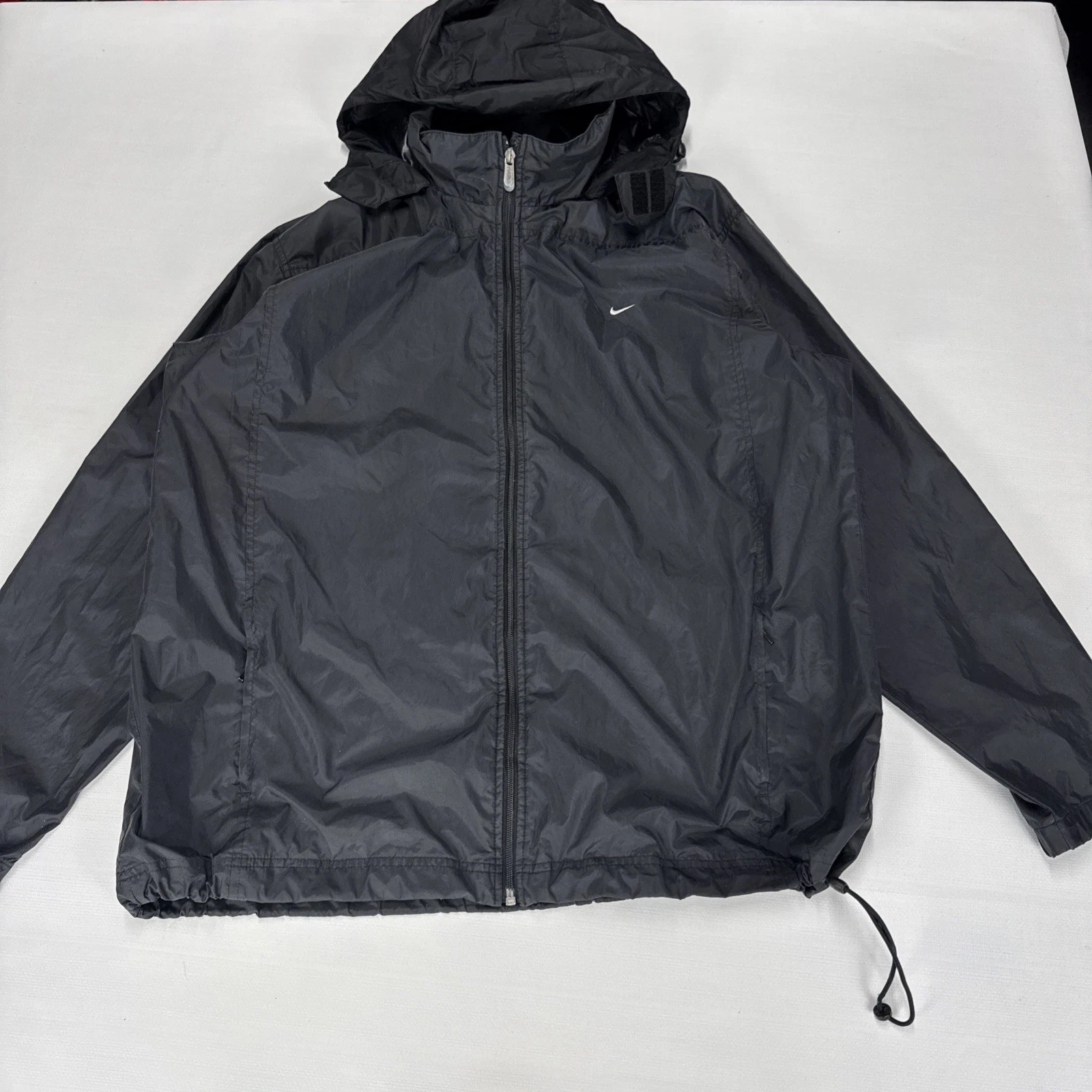 Vintage NIKE Jacket XL Black Windbreaker Shell Waterproof Outerwear Mini Swoosh
Opens in a new windo