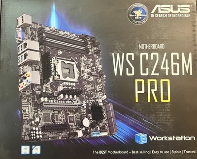 ASUS WS C246M PRO + Intel Xeon E-2146G| 6-Core 12-Thread| TPM 2.0| Win11 Ready