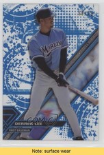 2017 Topps High Tek Pattern 1 Blue Rainbow 58/75 Derrek Lee #HT-DL READ 0f8
