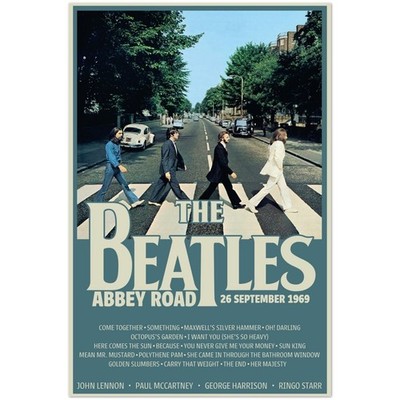 The Beatles Abbey Road September 26 1969 Classic Music Poster