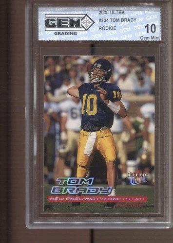 2000 Tom Brady Ultra #234 Gem Mint 10 RC Rookie Patriots Buccaneers