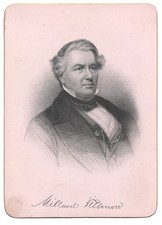 1882 Trautman Presidents of the United States Millard Fillmore Engraving 5x7