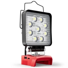Portable LED Work Light Compatible with Milwaukee 18V Battery, 48W 4800LM Cor...