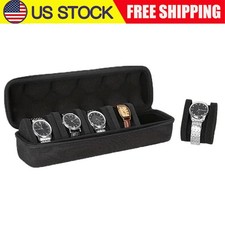 Travel Watch Roll Case 5 Slots Wristwatch Display Case Watches Storage Box
