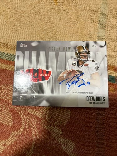 Drew Brees #SBCS-DB 2026 Topps Flagship Super Bowl Champion Signature card