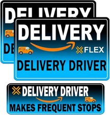 Flex Delivery Driver Car Magnet, 3PCS Frequent Stops Removable Set, Delivery ...