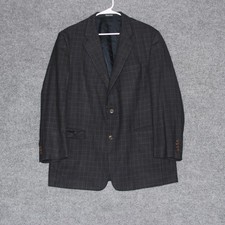Vintage Burberry London Mens Blazer Jacket Plaid Made in USA Size 42R
