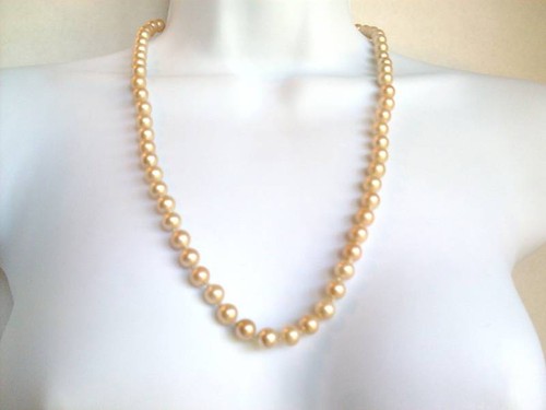 DE COLECCIÓN COLLAR DE CUENTAS DE PERLAS FALSAS CROWN TRIFARI ENCANTADOR - Imagen 5 de 9