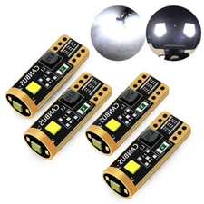 4x Lasfit 168 194 LED License Plate Map Dome Light Bulbs Error Free Canbus 6000K