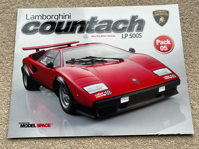 5 Stück Magazin Deagostini Lamborghini Countach Walter Wolf Modell LP500S