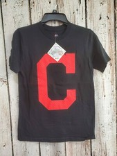 Majestic Youth Medium 10/12 Cleveland Indians Swisher Short Sleeve T‑Shirt