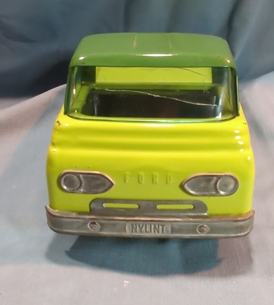 Vintage Nylint Jungle Wagon 1960s Ford Econoline Pressed Steel Toy