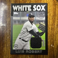 2021 Topps Series 2 - Luis Robert - 1986 Relic Black Parallel #86BR-LR 160-199