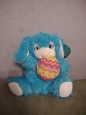 Blue Bunny Holding Easter Egg Plush NWT