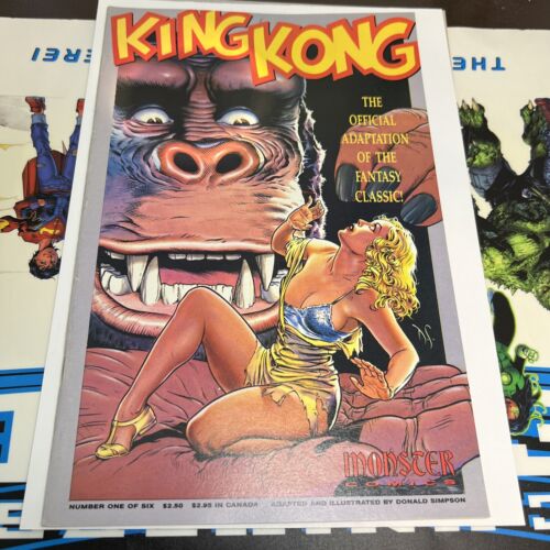 King Kong 1 Monster Comics 1991 classico adattamento cinematografico ufficiale Dave Stevens SB2 - Foto 1 di 16