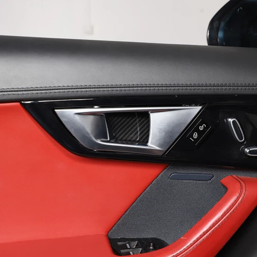 Cubierta de embellecedor de consola de tablero interior de fibra de carbono ABS para Jaguar F-TYPE 2013-2024 - Imagen 6 de 44