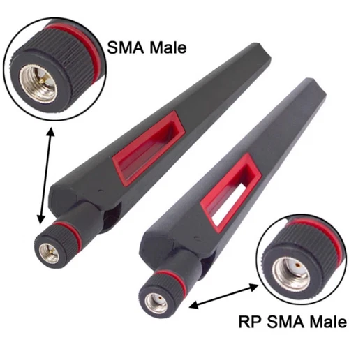 1/2Pcs Dual Band 2.4 5Ghz 12dBi RP-SMA High-Gain Antenna Router WiFi Wireless