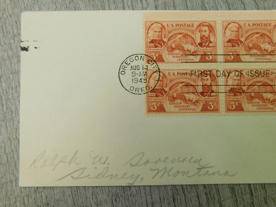 First Day Of Issue Organ Territory Centennial 1948 Vintage Stamp Envelope Cover - Image 3 of 4