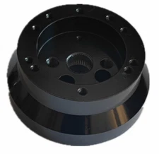 5 & 6 Hole Steering Wheel Polished Hub Adapter For GM Chevy Aluminum Black