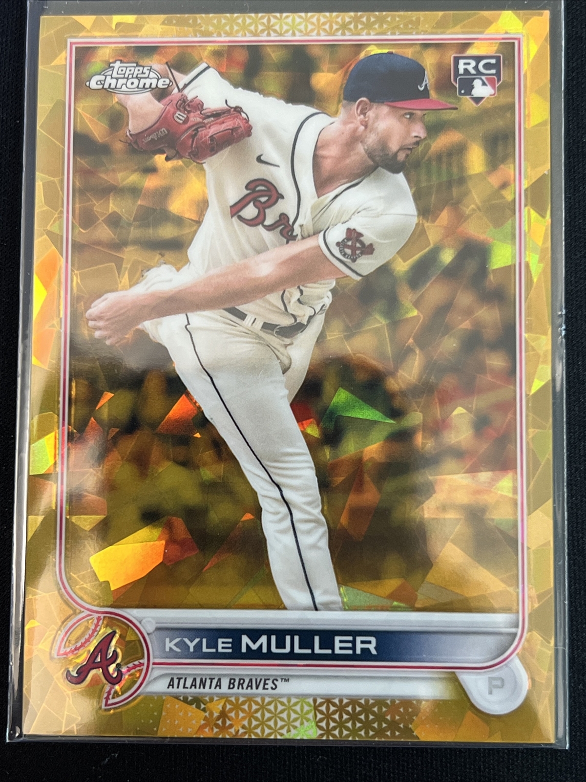 2022 Topps Chrome Cracked Ice Gold Refractor #70 Kyle Muller /50 (RC)