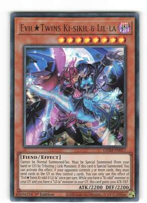 Yugioh EVIL ZWILLINGE KI-SIKIL UND LIL-LA , geim-en017 Ultra Rare englisch NM