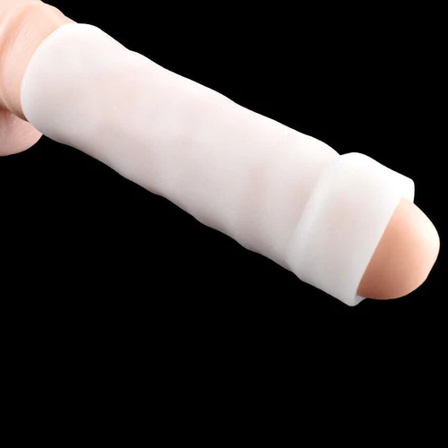 Male Penis-Extender Stretcher Max Vacuum Enhancer Enlarger Silicone Sleeve S-XXL - Picture 19 of 22