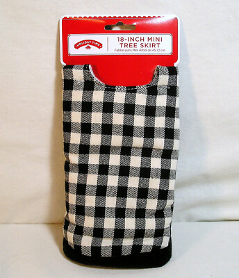 plaid mini tree skirt