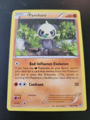 Pokemon TCG Card 2014 XY Furious Fists - Pancham 59/111 | eBay