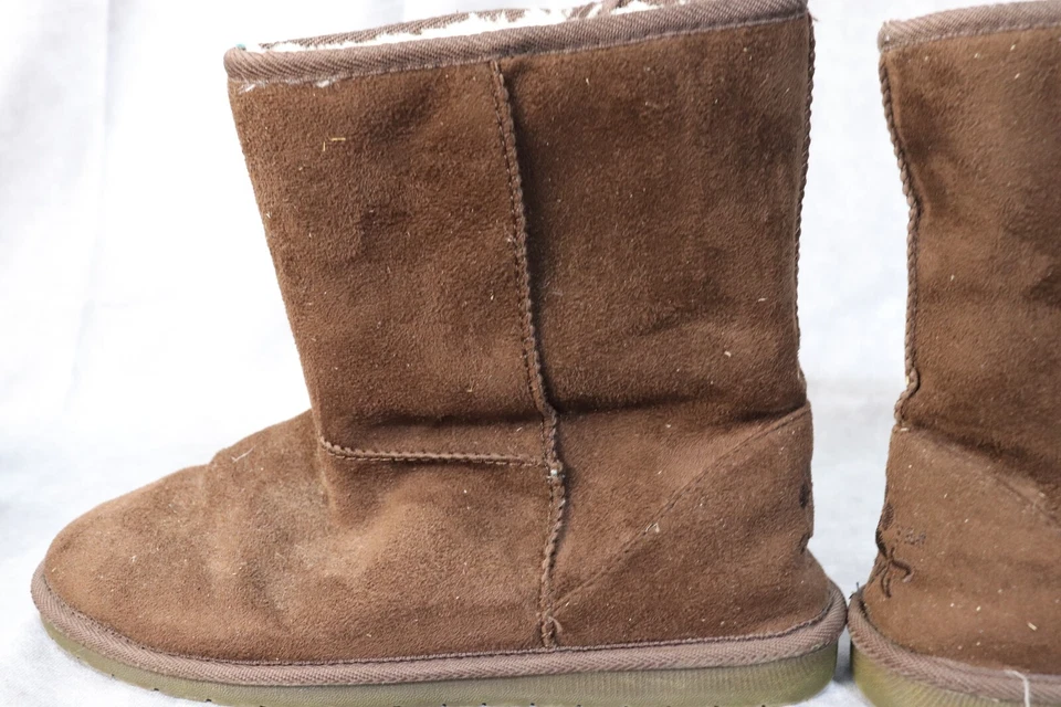 Botas para mujer Dawgs invierno microfibra imitación cuero marrón talla 10 Foto 3 de 4