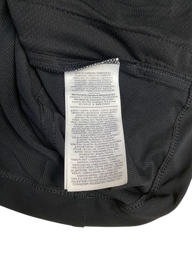 Nike Air Womens Jacket Women's Large Black Dri-Fit Activewear Lightweight Zip - Picture 9 of 10