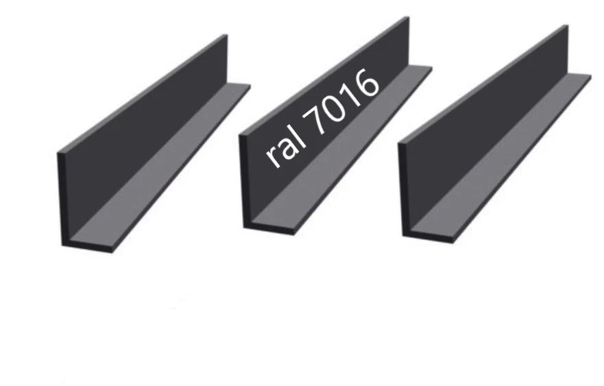 ALUMINIUM WINKEL Ángulo de aluminio ángulo de aluminio perfil angular de aluminio antracita con recubrimiento en polvo RAL 7016