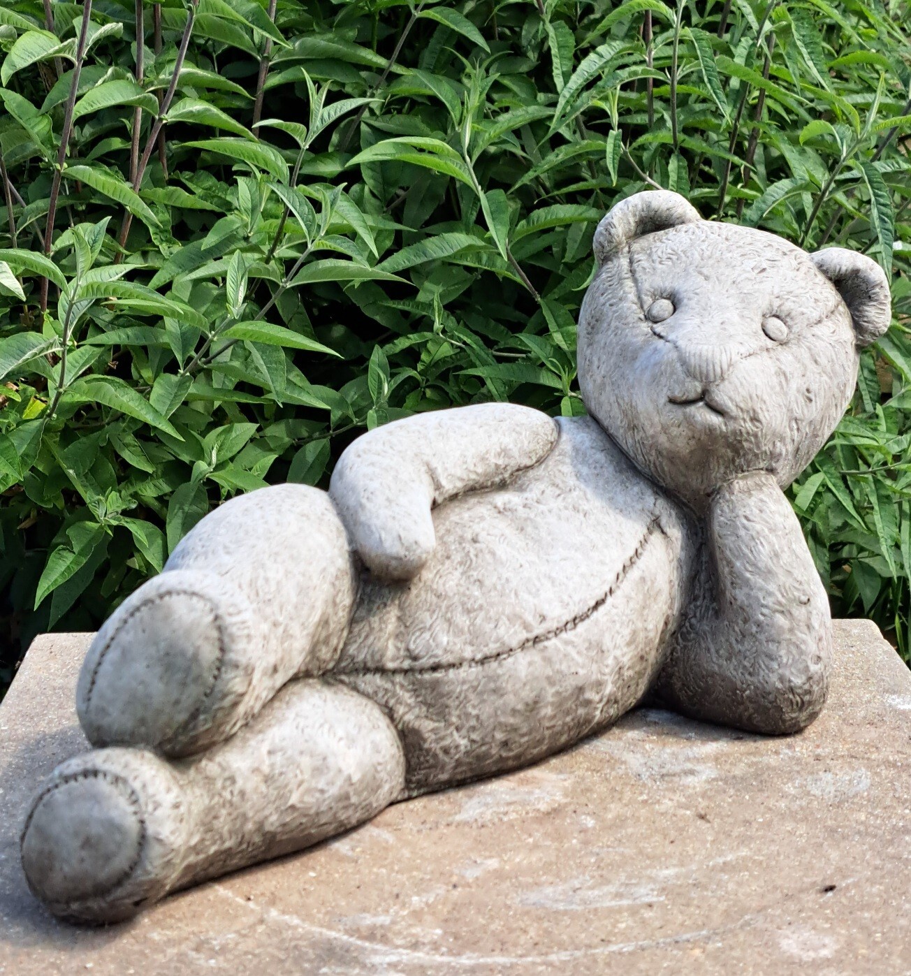 Large Lazy Teddy Bear Garden Statue Garden Gift eBay