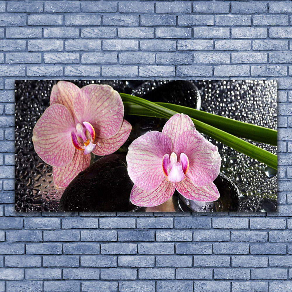 Tableau sur toile 140x70 floral fleurs souches pour habiller un grand mur