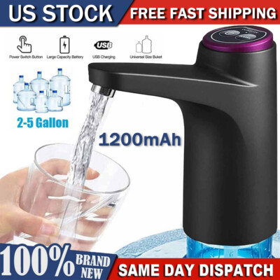 USB Water Bottle Switch Pump Electric Automatic Universal Jug Dispenser ...