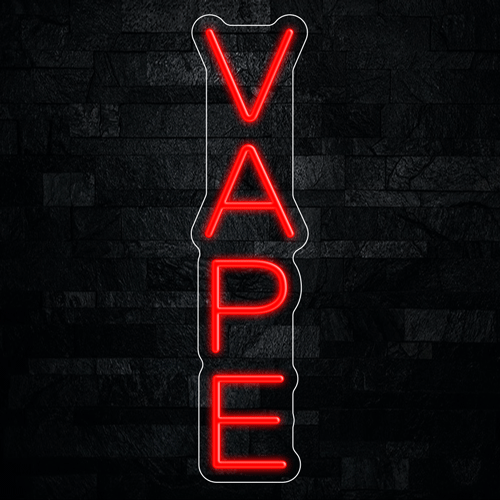 Vape LED Neon Sign 6"L x 24"H #32845