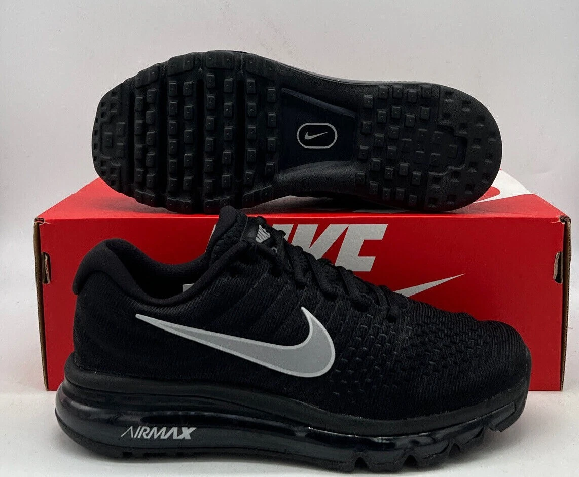 Nike Air Max 2017 Triple Black Reflective Shoes Womens Size | eBay