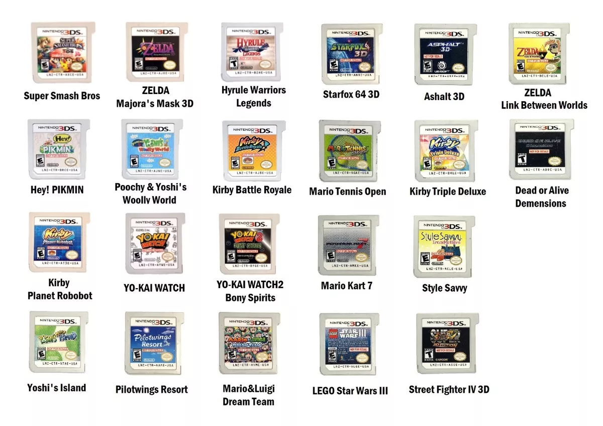 DEMO 3DS Games Not for Resale Cartridge Only *See |